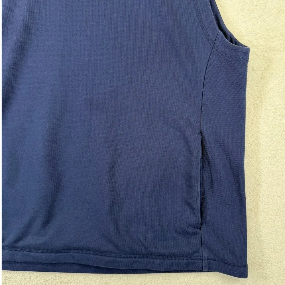 Jordan Mens Sleeveless Hoodie Navy Blue Jumpman Dri-FIT Vest Sz Large DZ0571-410
